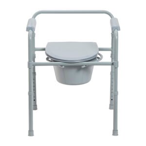 Folding Steel Commode