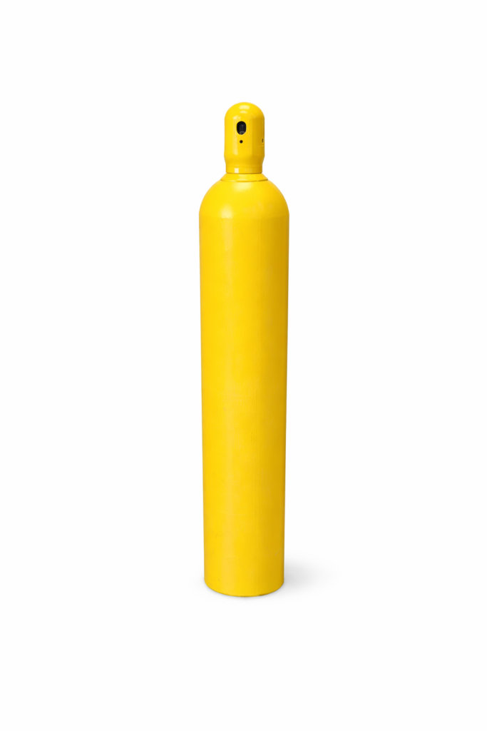 Medical air cylinder Tulsa supplier – yellow medical air tank for respiratory and surgical gas applications from O2 For U